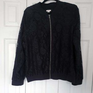 Xhilaration Lace Bomber Jacket